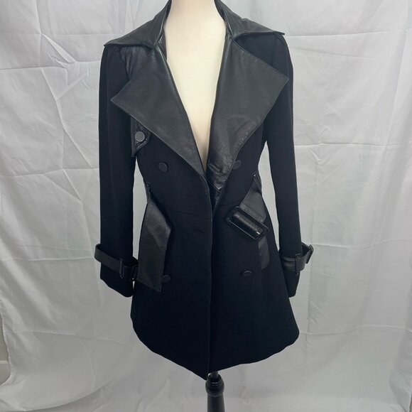 Bebe black jacket for women stylish luxuries jacket with leather blend - Picture 6 of 10